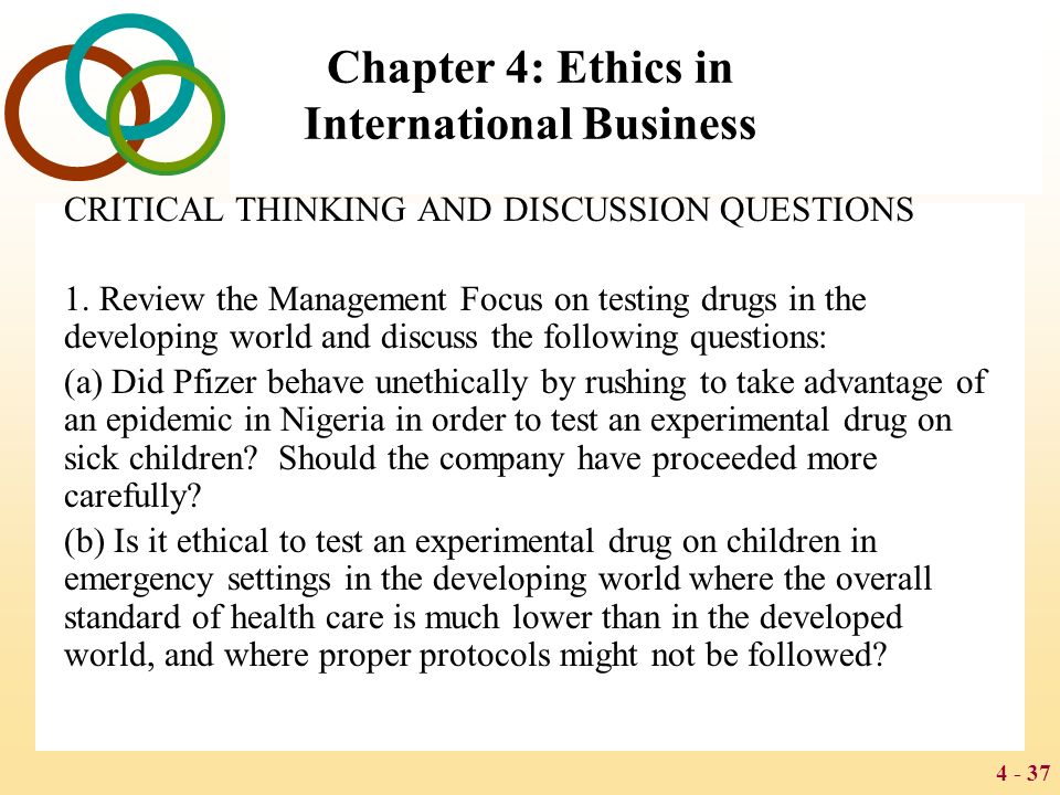 Exam review package international ethics